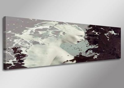 Schilderij - Abstract, 120x40cm. Incl haakjes om op te hangen