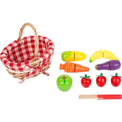 Small Foot houten picknickmand met snij fruit, 15dlg.
