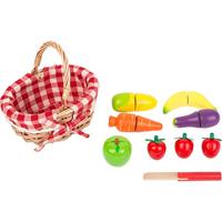 Small Foot houten picknickmand met snij fruit, 15dlg. - thumbnail