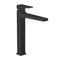 Hansgrohe Metropol ééngreeps wastafelkraan 260 met rechte greep en PushOpen afvoerplug, mat zwart - thumbnail