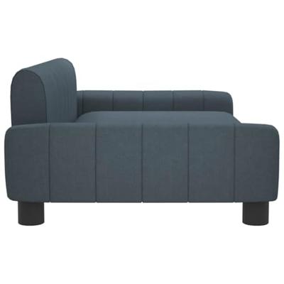 Hondenmand 90x53x30 cm stof donkergrijs Hondenmand 90x53x30 cm stof donkergrijs