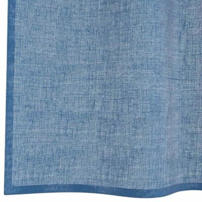 Gordijnen voile met lussen 2 st 140x140 cm koningsblauw
