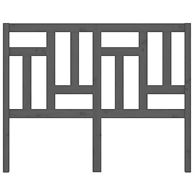 Hoofdbord 205,5x4x100 cm massief grenenhout grijs Hoofdbord 205,5x4x100 cm massief grenenhout grijs