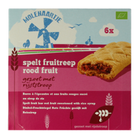 Molenaartje Spelt fruitreep rood fruit bio 180 Gram - thumbnail