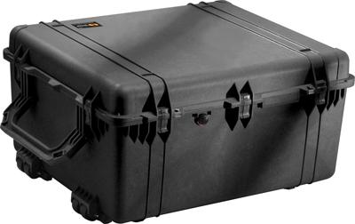 Peli 1690 Grote Transport Trolley Koffer Voor Camera, Drones, Lichtsystemen En Optisch Apparatuur, Ip67 Waterdicht, Capaciteit: 191L, Gemaakt In De Vs, Met Klittenband Vakverdeling, Kleur: Zwart