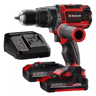 Einhell Professional TP-CD 18/70 Li-i BL (2x2,0Ah) Accu-klopboor/schroefmachine 2 snelheden Incl. lader, Incl. 2 accus