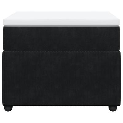 Boxspring met matras fluweel zwart 90x190 cm