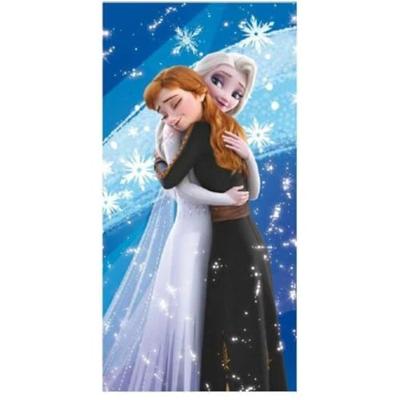 Frozen handdoek polyester blauw 70x140cm