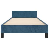 Bedframe zonder matras 80x200 cm fluweel donkerblauw - thumbnail