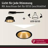 Paulmann 93395 LED-inbouwlamp GU10 Zwart (mat), Goud - thumbnail
