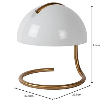 Lucide CATO - Tafellamp - Ø 23,5 cm - 1xE27 - Wit