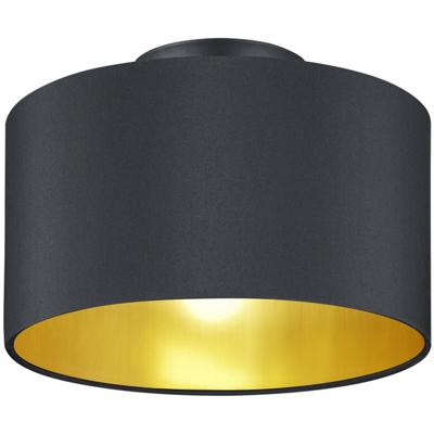 LED Plafondlamp Mat Zwart Aluminium met E14 Fitting - Ronde Design