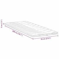 Matraspads Wit 70 x 200 cm Niet-plakkende polyester - thumbnail