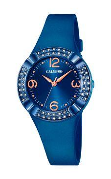 Horlogeband Calypso K5659.6 Kunststof/Plastic Blauw 25mm Horlogeband Calypso K5659.6 Kunststof/Plastic Blauw 25mm
