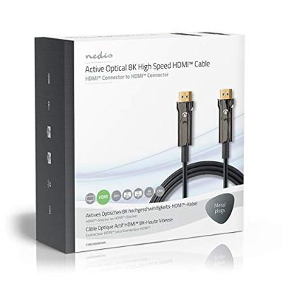 Ultra High Speed HDMI-Kabel | AOC | HDMI-Connector - HDMI-Connector | 20,0 m | Zwart Ultra High Speed HDMI-Kabel | AOC | HDMI-Connector - HDMI-Connector | 20,0 m | Zwart