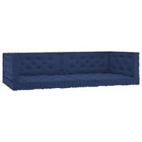 vidaXL Palletvloerkussens 6 st katoen licht marineblauw - thumbnail