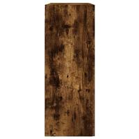 Wandkast 69,5x34x90 cm bewerkt hout gerookt eikenkleurig - thumbnail
