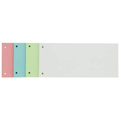 Scheidingsstrook Oxford smal 240x105mm 190gr assorti 100 stuks Scheidingsstrook Oxford smal 240x105mm 190gr assorti 100 stuks