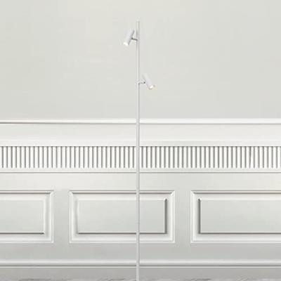 Grote witte vloerlamp met LED lichtbronnen schakelaar en Moodmaker Nordlux Omari 141 cm