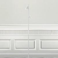 Grote witte vloerlamp met LED lichtbronnen schakelaar en Moodmaker Nordlux Omari 141 cm - thumbnail