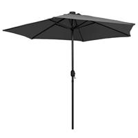Parasol met LED-verlichting en aluminium paal 270 cm antraciet - thumbnail
