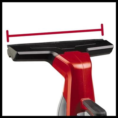 Einhell Brillianto Power X-Change Raamreiniger Rood, Zwart Aantal meegeleverde accus: 0 - thumbnail