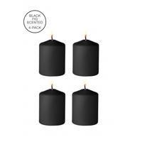 Tease Candles - Disobedient Smell - 4 Pieces - Black - thumbnail