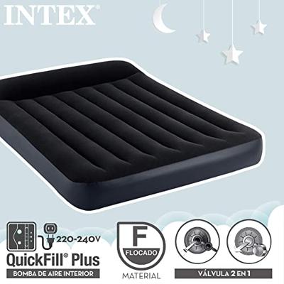 Intex 64148ND FULL PILLOW REST CLASSIC AIRBED Luchtbed (l x b x h) 191 x 137 x 25 cm Zwart Intex 64148ND FULL PILLOW REST CLASSIC AIRBED Luchtbed (l x b x h) 191 x 137 x 25 cm Zwart