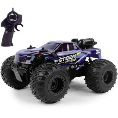 Op afstand bestuurbare RC-auto - TURBO CHALLENGE - 099349 - Schaal 1/18 - 2,4 GHz - 15 km/u - Licht met rookfunctie - Geschikt voor kinderen vanaf 6 jaar