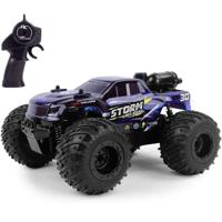 Op afstand bestuurbare RC-auto - TURBO CHALLENGE - 099349 - Schaal 1/18 - 2,4 GHz - 15 km/u - Licht met rookfunctie - Geschikt voor kinderen vanaf 6 jaar - thumbnail