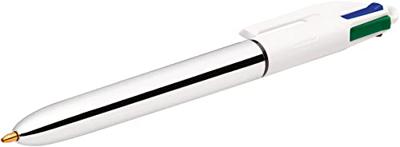 Bic Colours Frozen + Shine 4-kleurenbalpen, medium, klassieke inktkleuren, blister van 3 stuks - thumbnail