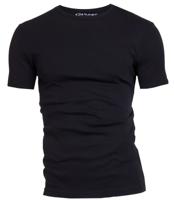Garage Semi Bodyfit T-shirt R-neck Basic T-shirts Black - thumbnail