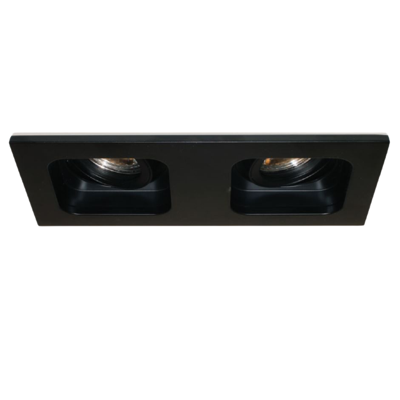 Artdelight Inbouwspot Moggio 2 lichts GU10 zwart