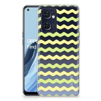 OPPO Reno 7 5G | Find X5 Lite | TPU bumper | Waves Yellow - thumbnail