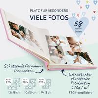 Goldbuch Zubehör Digitalkameras 15 087 Fotoalbum (b x h) 30 cm x 31 cm Wit, Roze 60 bladzijden - thumbnail