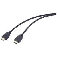 SpeaKa Professional SP-12816080 HDMI-kabel HDMI Aansluitkabel HDMI-A-stekker, HDMI-A-stekker 2.00 m Zwart 4K UHD - thumbnail