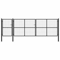 Poort 500x150 cm staal antraciet - thumbnail