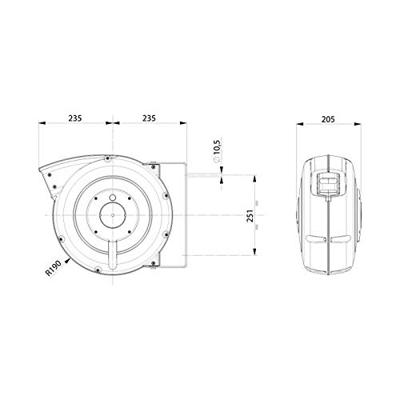 Zeca slanghaspel 8mm 15+1mtr veerretour