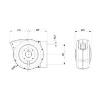 Zeca slanghaspel 8mm 15+1mtr veerretour - thumbnail