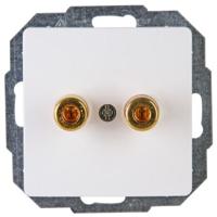 Kopp 921502009 Luidsprekerstekkerdoos Inzetstuk HK05 Arctisch-wit 1 stuk(s) - thumbnail