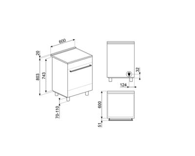 Smeg C6IPMBM2 Inductie fornuis Zwart