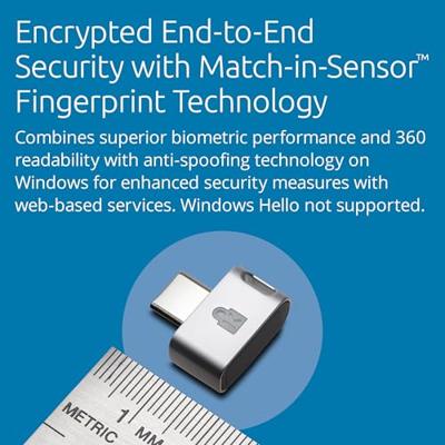 Vingerafdruklezer Kensington Llave de huella digital VeriMark™ Guard USB-C - FIDO2, WebAuthn/CTAP2 y FIDO U2F - Multiplataforma - thumbnail