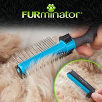 FURminator 2 in 1 - furminator voor het verwijderen van klitten en styling voor honden - thumbnail