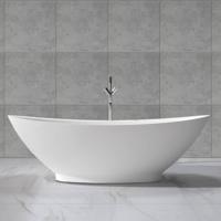 Vrijstaand Bad Solid Surface 186X82X59 cm Aqua Splash - thumbnail