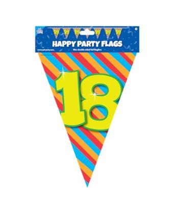 Happy Verjaardag Vlaggenlijn 18 Jaar (10m) - thumbnail