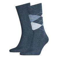 Tommy Hilfiger Sokken Heren Check 2-pack Jeans-39/42 - thumbnail