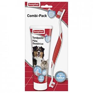 Tandpasta & Borstel Combipack hond/kat Beaphar - Beaphar