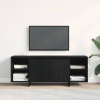 TV-kast Zwart Eiken 120 x 30 x 40,5 cm Bewerkt hout - thumbnail