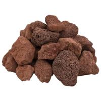 VidaXL Lavastenen 25 kg 5-8 cm rood - thumbnail