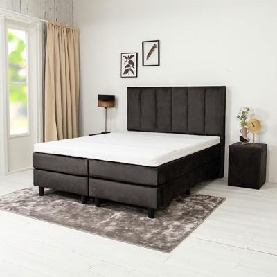 Nova Spring Boxspringset - Bilbo 160 x 200 cm, Kleur: Velours antraciet Nova Spring Boxspringset - Bilbo 160 x 200 cm, Kleur: Velours antraciet